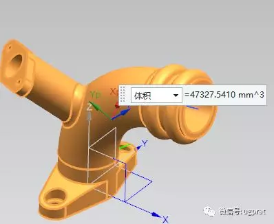 NX10实例教程——弯管底座（草图绘制平面为异向面时，方向处理）的图35